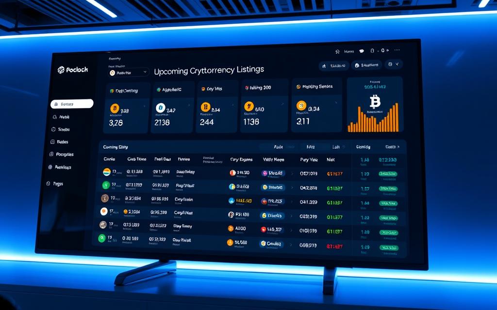 śledzenie nadchodzących listingów kryptowalut
